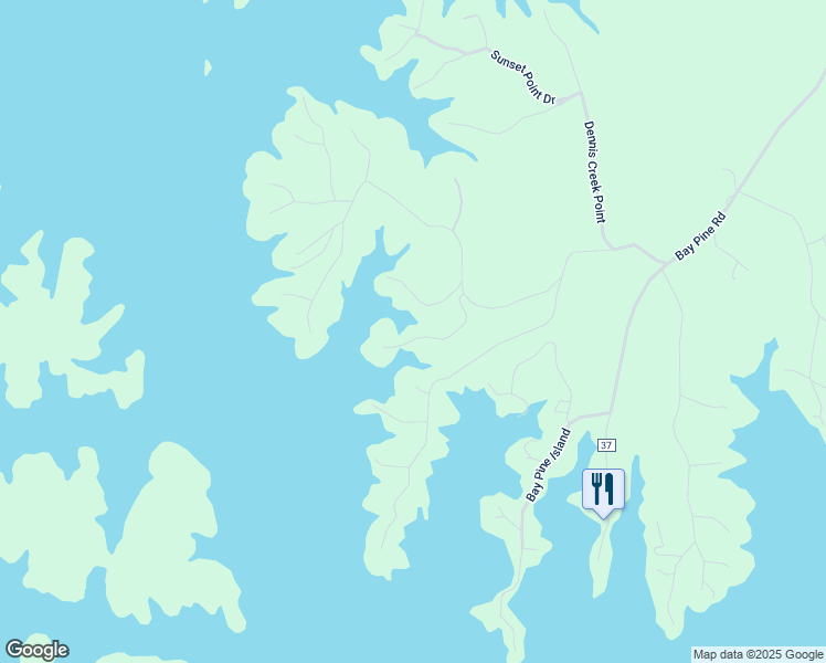 map of restaurants, bars, coffee shops, grocery stores, and more near 313-323 Rolling Wood Lane in Jacksons' Gap