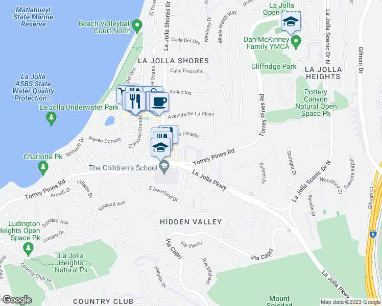 map of restaurants, bars, coffee shops, grocery stores, and more near in 
