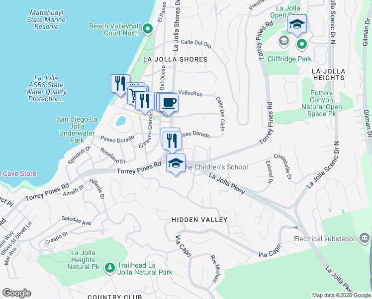 map of restaurants, bars, coffee shops, grocery stores, and more near in 