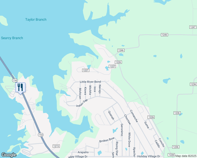 map of restaurants, bars, coffee shops, grocery stores, and more near Inca in Quitman