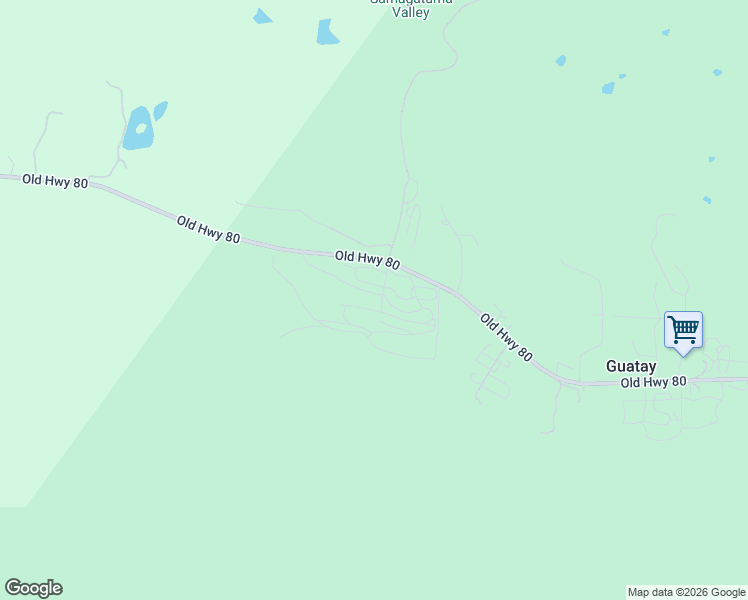 map of restaurants, bars, coffee shops, grocery stores, and more near 26893 Old Highway 80 in Guatay
