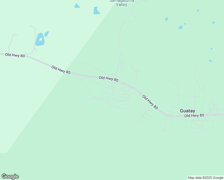 map of restaurants, bars, coffee shops, grocery stores, and more near 26835 Old Highway 80 in Guatay