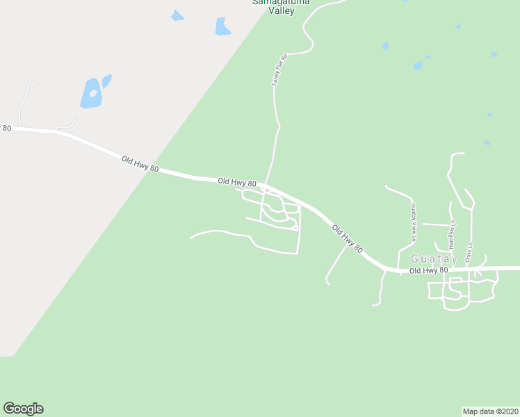 map of restaurants, bars, coffee shops, grocery stores, and more near 26893 Old Highway 80 in Guatay