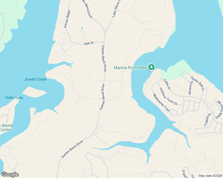 map of restaurants, bars, coffee shops, grocery stores, and more near 1025 Laredo Drive in Graford