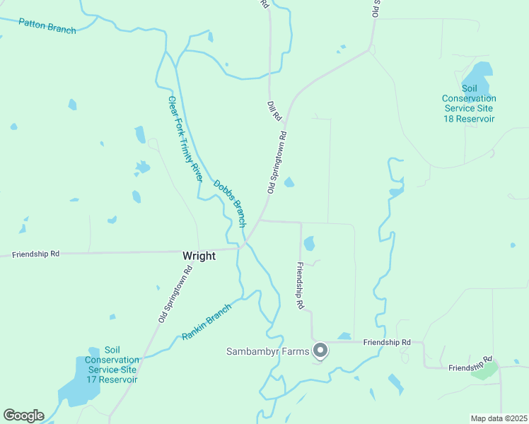 map of restaurants, bars, coffee shops, grocery stores, and more near 801 Friendship Road in Weatherford