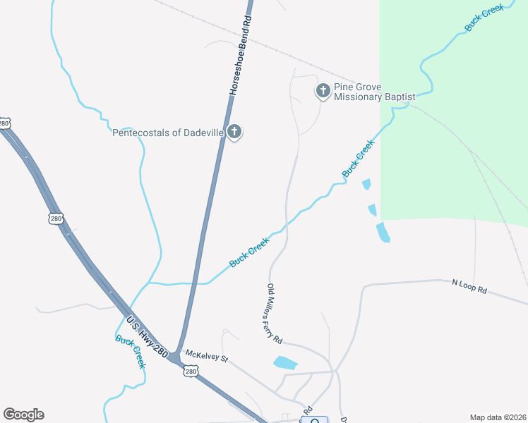 map of restaurants, bars, coffee shops, grocery stores, and more near 847 Old Millers Ferry Road in Dadeville