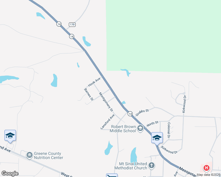 map of restaurants, bars, coffee shops, grocery stores, and more near 300 Chambers Avenue in Eutaw