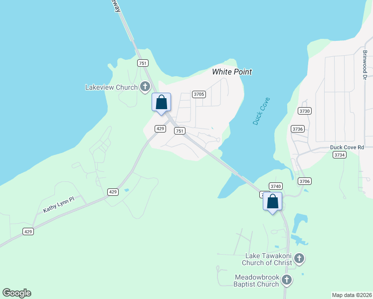map of restaurants, bars, coffee shops, grocery stores, and more near 2833 Rodeo Dr in Quinlan