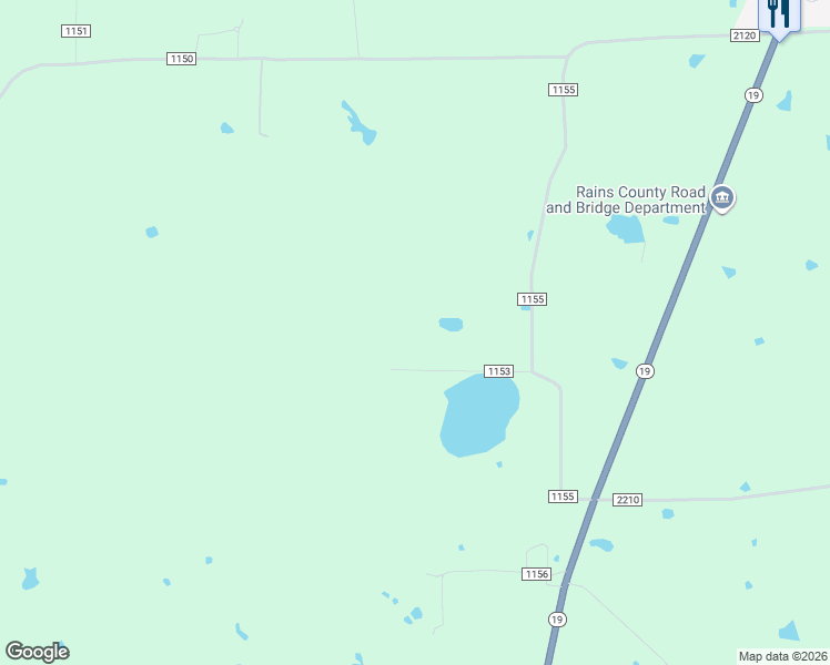 map of restaurants, bars, coffee shops, grocery stores, and more near 320 County Road 1153 in Emory