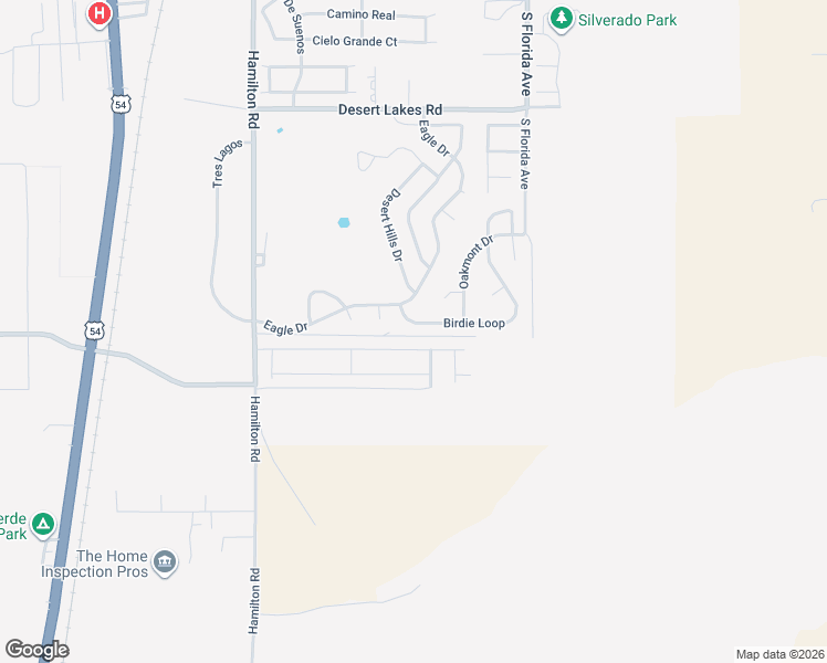 map of restaurants, bars, coffee shops, grocery stores, and more near 2605 Birdie Loop in Alamogordo