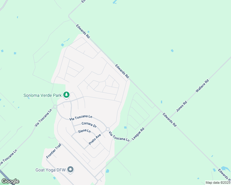 map of restaurants, bars, coffee shops, grocery stores, and more near 1807 Amalfi Drive in Rockwall
