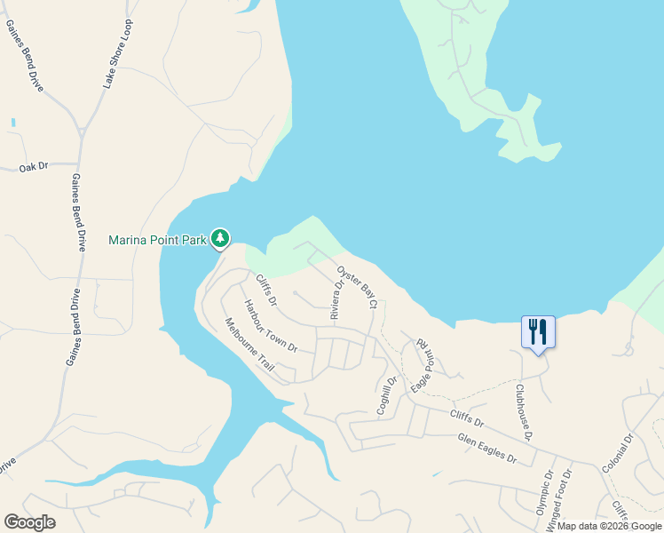 map of restaurants, bars, coffee shops, grocery stores, and more near 200 Oyster Bay in Graford