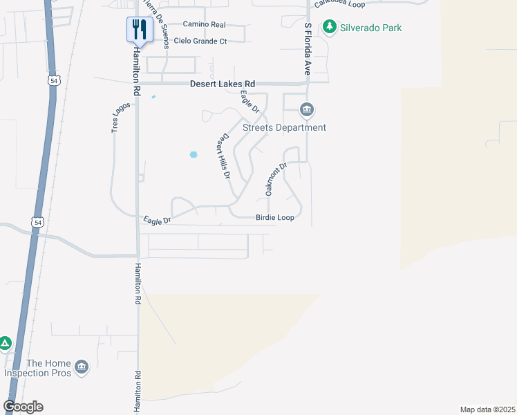map of restaurants, bars, coffee shops, grocery stores, and more near 416 Oakmont Place in Alamogordo