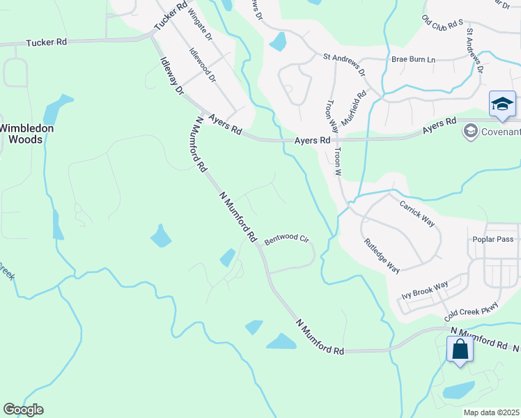 map of restaurants, bars, coffee shops, grocery stores, and more near 209 Hampton Court in Macon
