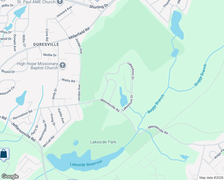 map of restaurants, bars, coffee shops, grocery stores, and more near 2745 Lakeshore Avenue in Macon