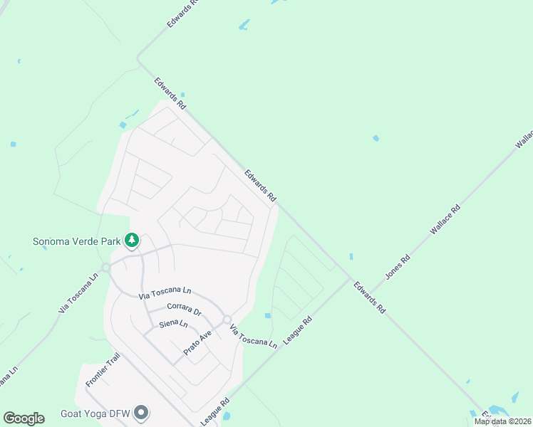 map of restaurants, bars, coffee shops, grocery stores, and more near 1807 Amalfi Drive in Rockwall