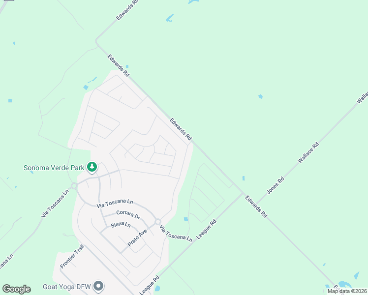 map of restaurants, bars, coffee shops, grocery stores, and more near 1807 Amalfi Drive in Rockwall