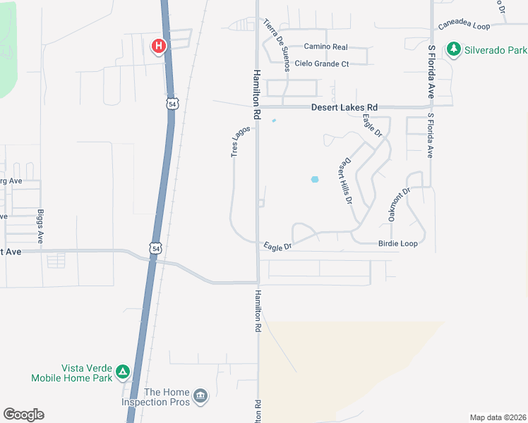 map of restaurants, bars, coffee shops, grocery stores, and more near 2541 Hamilton Road in Alamogordo