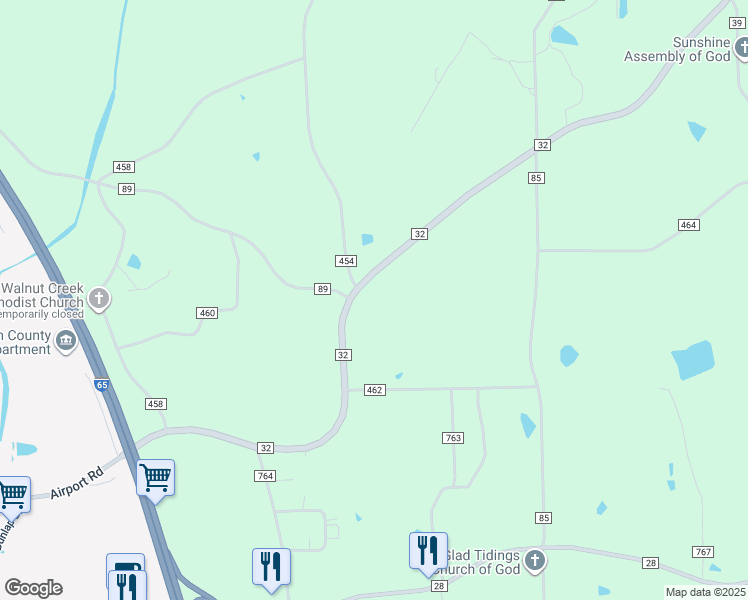 map of restaurants, bars, coffee shops, grocery stores, and more near 1992 County Road 32 in Clanton