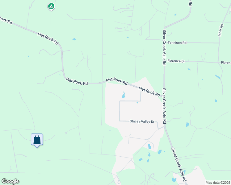 map of restaurants, bars, coffee shops, grocery stores, and more near 2950 Flat Rock Road in Azle
