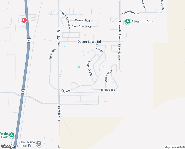 map of restaurants, bars, coffee shops, grocery stores, and more near 2574 Desert Hills Drive in Alamogordo