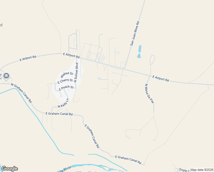 map of restaurants, bars, coffee shops, grocery stores, and more near 1601-1871 North Y Rock Road in Safford