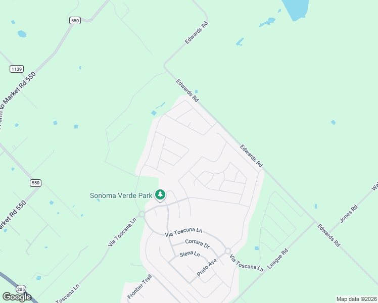 map of restaurants, bars, coffee shops, grocery stores, and more near 2033 Corleone Dr in Rockwall