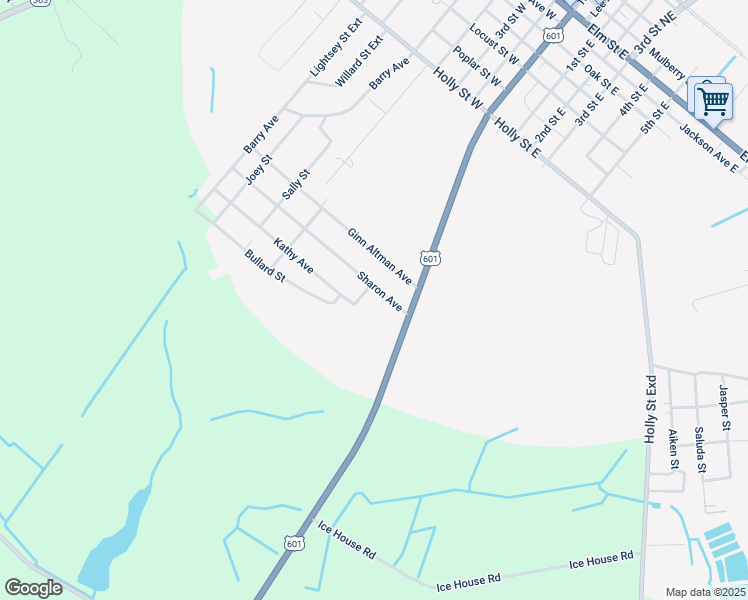 map of restaurants, bars, coffee shops, grocery stores, and more near 105 Kathy Avenue in Hampton