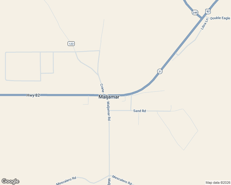 map of restaurants, bars, coffee shops, grocery stores, and more near 11030 U.S. 82 in Maljamar