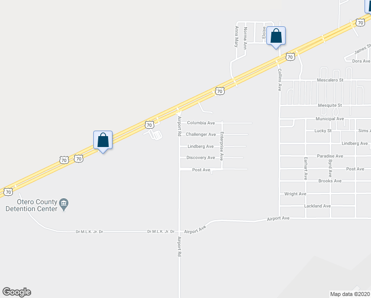map of restaurants, bars, coffee shops, grocery stores, and more near 1491 Lindberg Avenue in Alamogordo