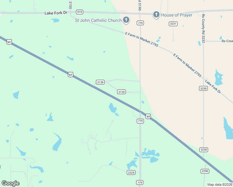 map of restaurants, bars, coffee shops, grocery stores, and more near 275-281 County Road 3120 in Emory