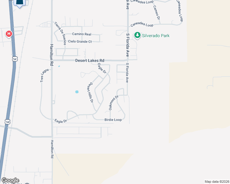 map of restaurants, bars, coffee shops, grocery stores, and more near 2464 Sedona Ridge in Alamogordo