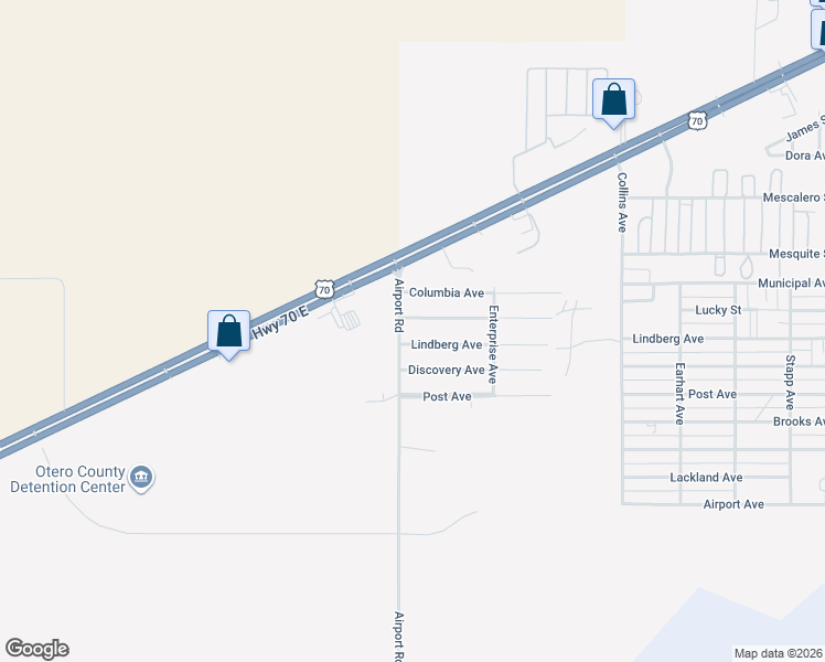 map of restaurants, bars, coffee shops, grocery stores, and more near 1499 Challenger Avenue in Alamogordo