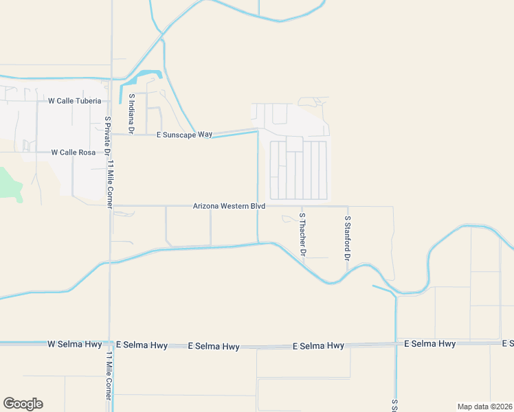 map of restaurants, bars, coffee shops, grocery stores, and more near Arizona Western Boulevard in Casa Grande