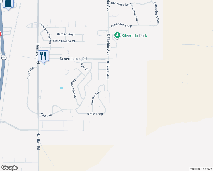 map of restaurants, bars, coffee shops, grocery stores, and more near South Florida Avenue in Alamogordo