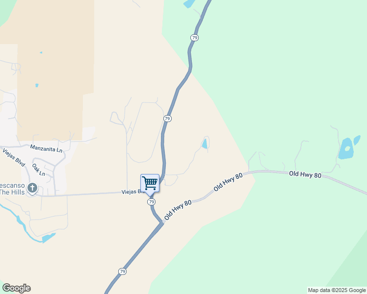 map of restaurants, bars, coffee shops, grocery stores, and more near 9371 California 79 in Descanso