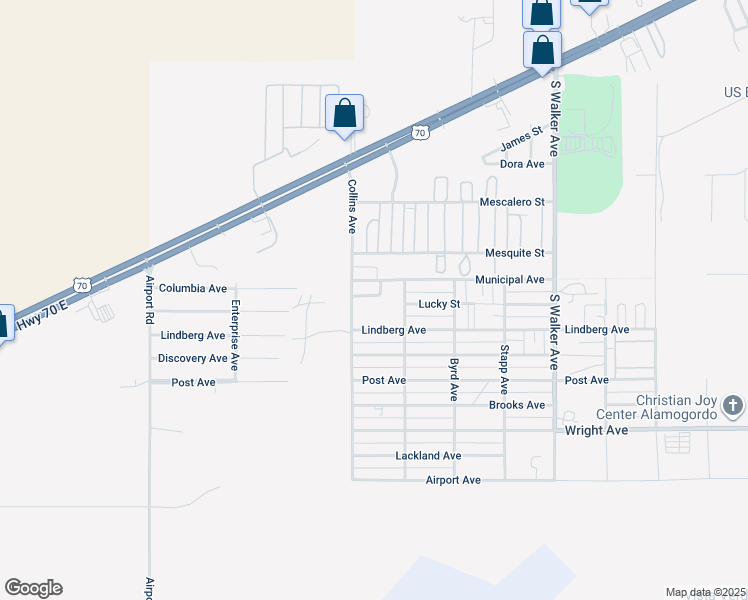 map of restaurants, bars, coffee shops, grocery stores, and more near 1274-1278 Municipal Avenue in Alamogordo