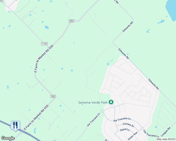 map of restaurants, bars, coffee shops, grocery stores, and more near 10 Greenhollow Lane in Rockwall