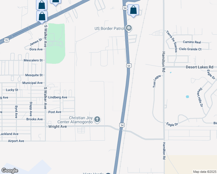 map of restaurants, bars, coffee shops, grocery stores, and more near 2402-2400 Holly Ave in Alamogordo