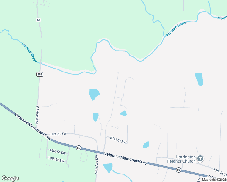map of restaurants, bars, coffee shops, grocery stores, and more near 1308 63rd Avenue Southwest in Lanett