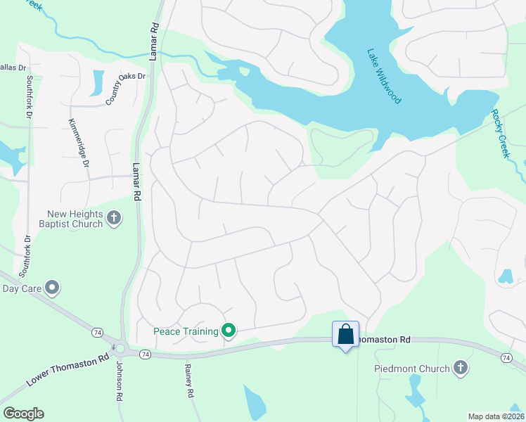 map of restaurants, bars, coffee shops, grocery stores, and more near 2037 Greentree Parkway in Macon