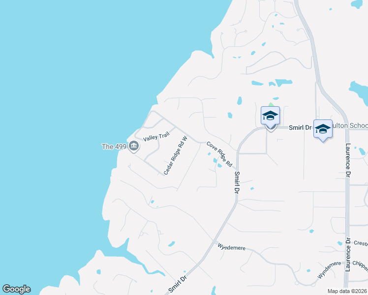 map of restaurants, bars, coffee shops, grocery stores, and more near 1205 Cedar Ridge Road West in Heath