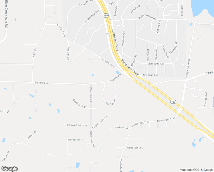 map of restaurants, bars, coffee shops, grocery stores, and more near 1616 Florence Drive in Azle