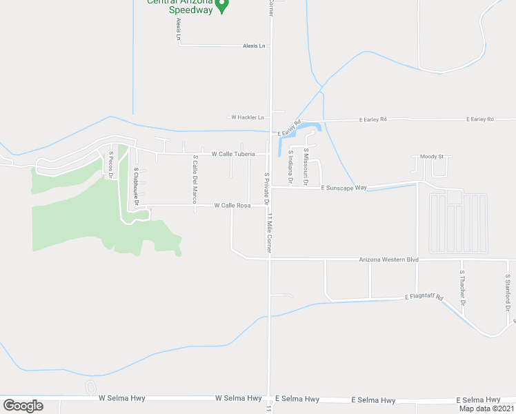 map of restaurants, bars, coffee shops, grocery stores, and more near 55 West Calle Rosa in Casa Grande