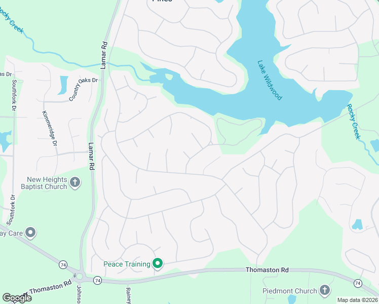 map of restaurants, bars, coffee shops, grocery stores, and more near 1363 Tristram Circle in Macon