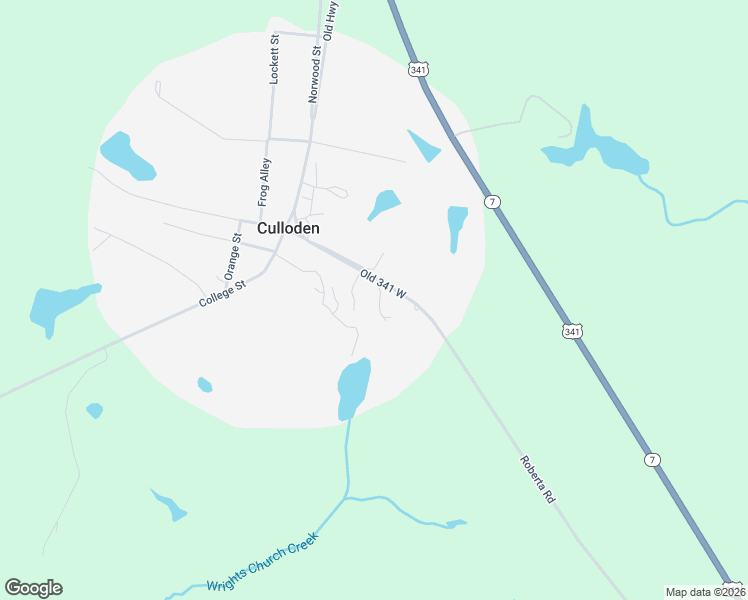 map of restaurants, bars, coffee shops, grocery stores, and more near 153 Little Vine Road in Culloden