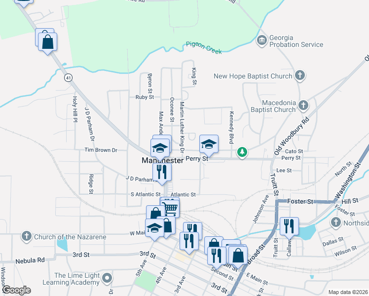 map of restaurants, bars, coffee shops, grocery stores, and more near 386 Chalybeate Street in Manchester