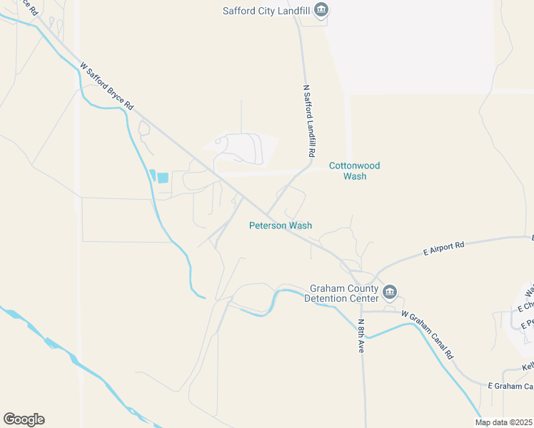 map of restaurants, bars, coffee shops, grocery stores, and more near 666 West Safford Bryce Road in Safford