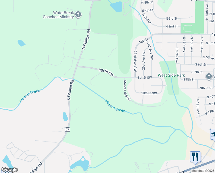 map of restaurants, bars, coffee shops, grocery stores, and more near in Lanett