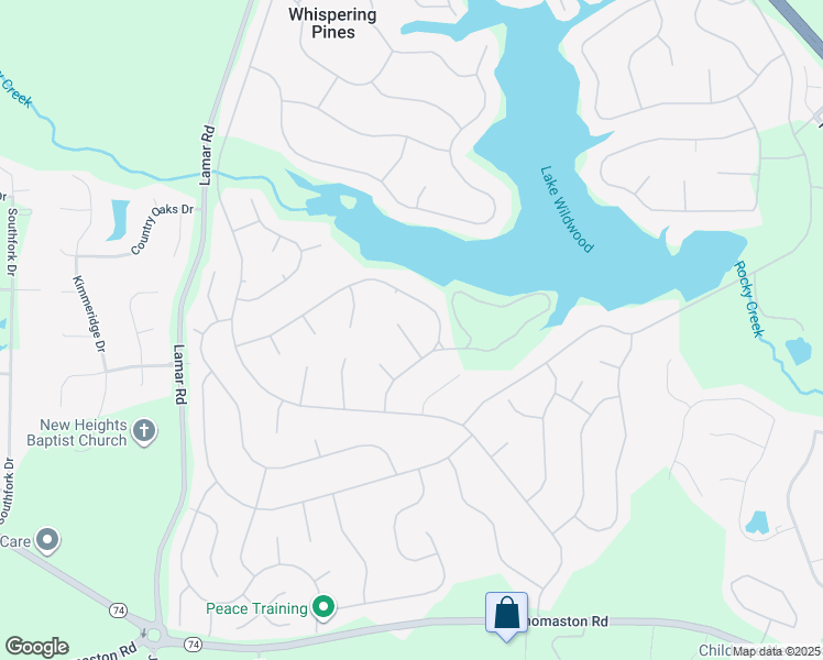 map of restaurants, bars, coffee shops, grocery stores, and more near 1343 Excalibur Drive in Macon